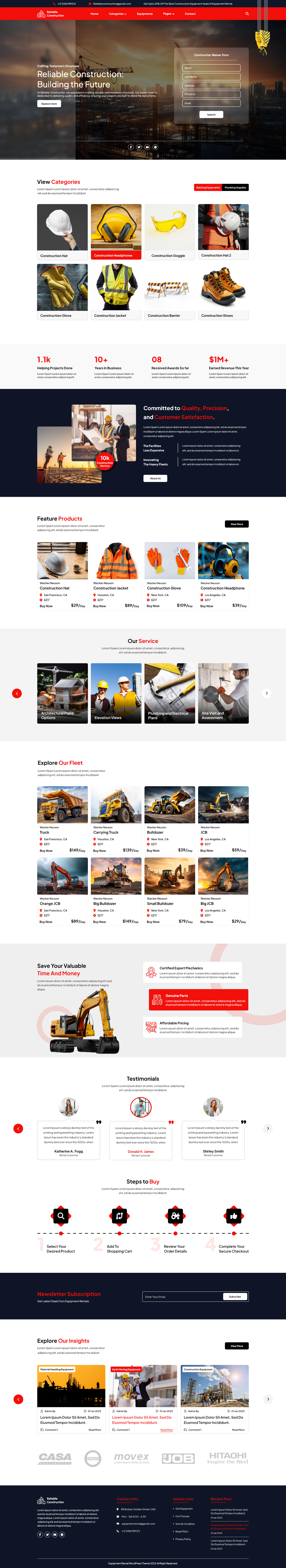 Construction Company WordPress Theme