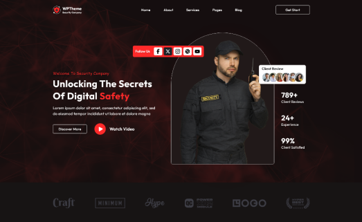 Security Services WordPress Theme