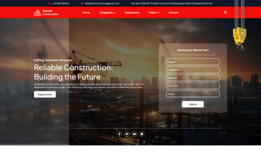 Construction Company WordPress Theme