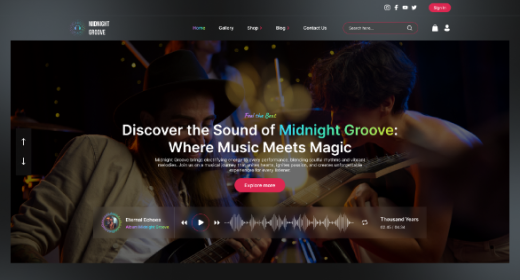 Music Band WordPress Theme